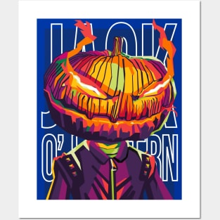 halloween jack o lantern Posters and Art